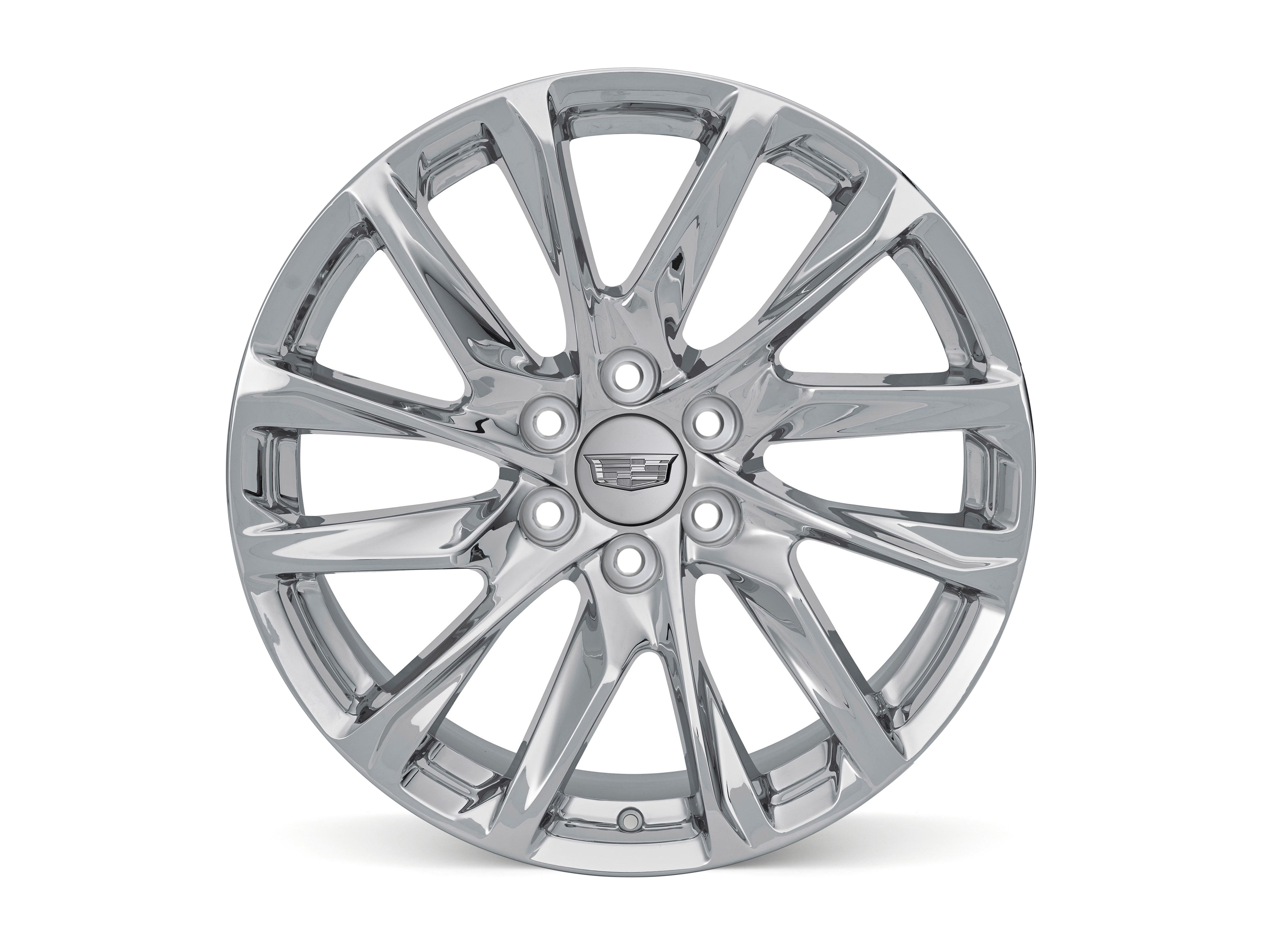 22x9-Inch Aluminum 12-Spoke Wheel in Bright PVD | 85008811