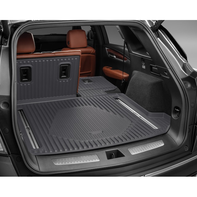 Integrated Cargo Area Liner in Dark Titanium with Cadillac Logo (For Premium Luxury model)