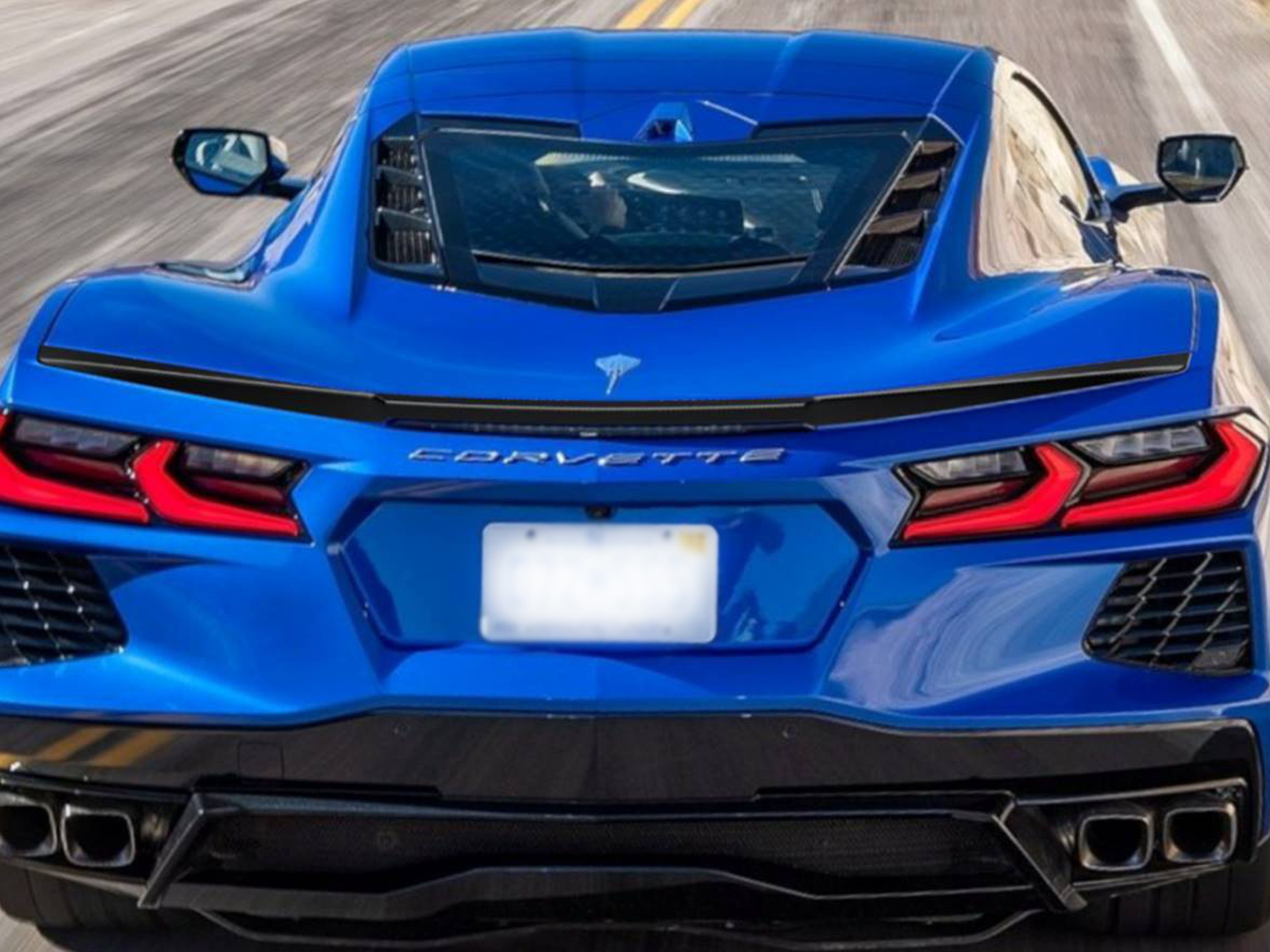 Corvette Low Profile Spoiler Kit in Carbon Flash Metallic by AirDesign - Associated Accessories