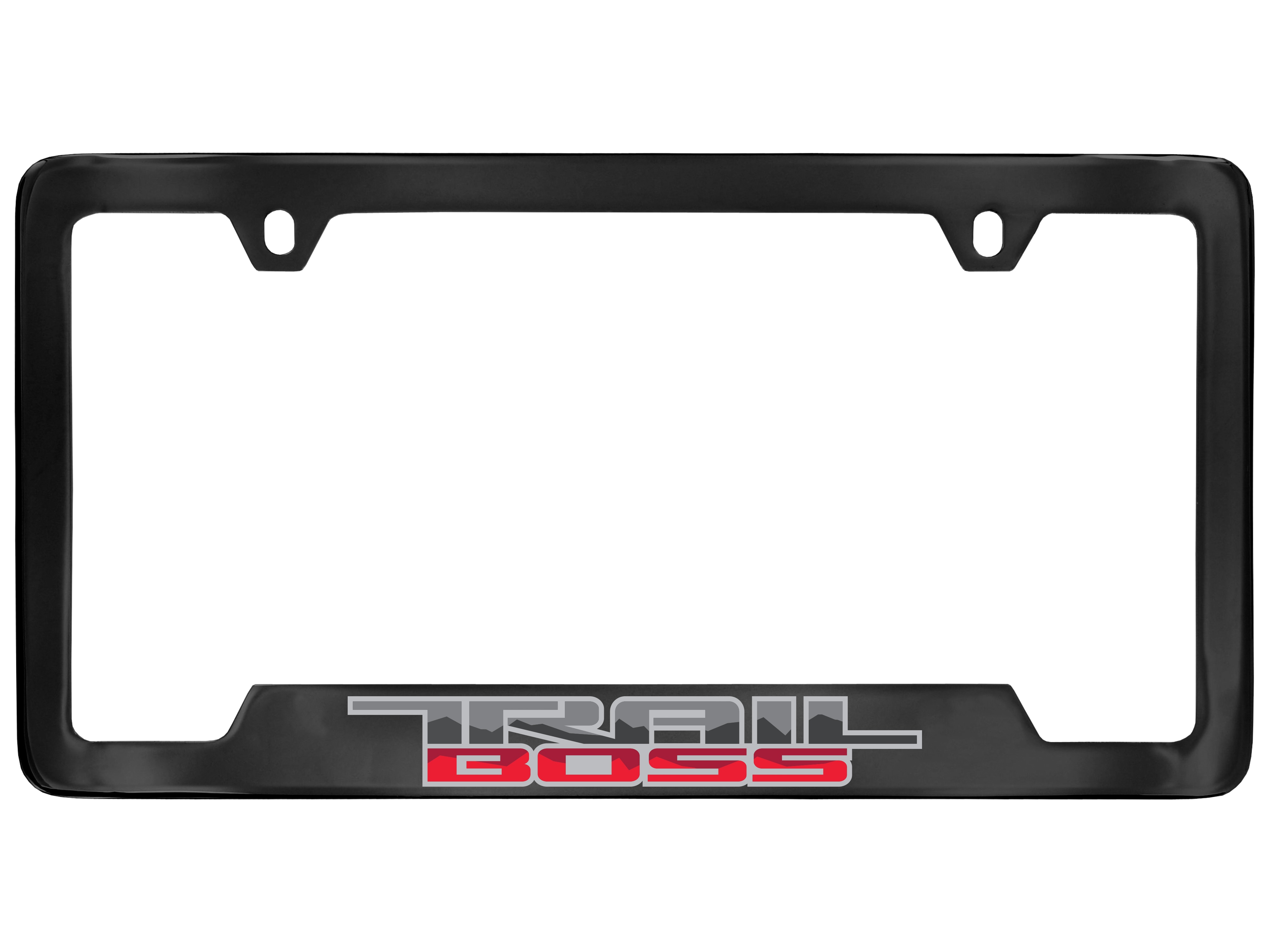 License Plate Frame in Black with Trail Boss Logo by Baron & Baron® - Associated Accessories
