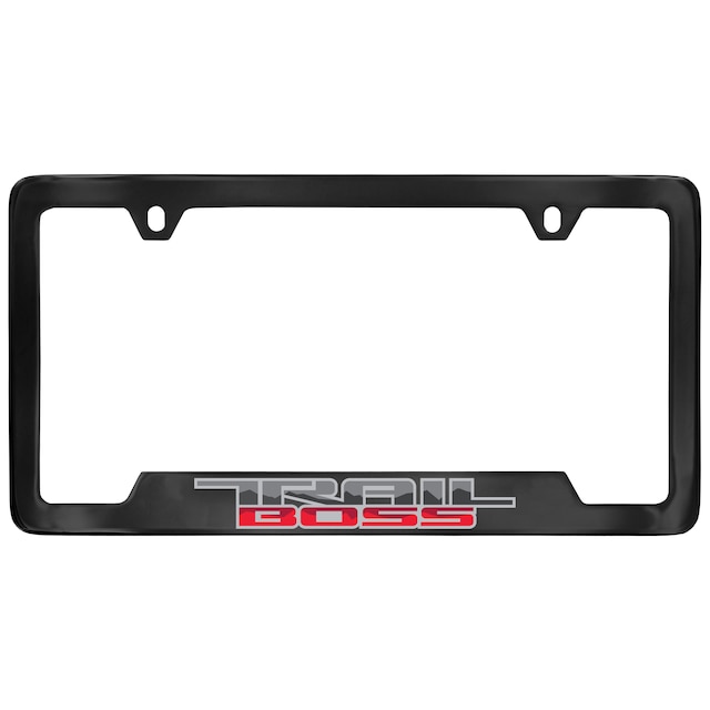 License Plate Frame in Black with Trail Boss Logo by Baron & Baron® - Associated Accessories