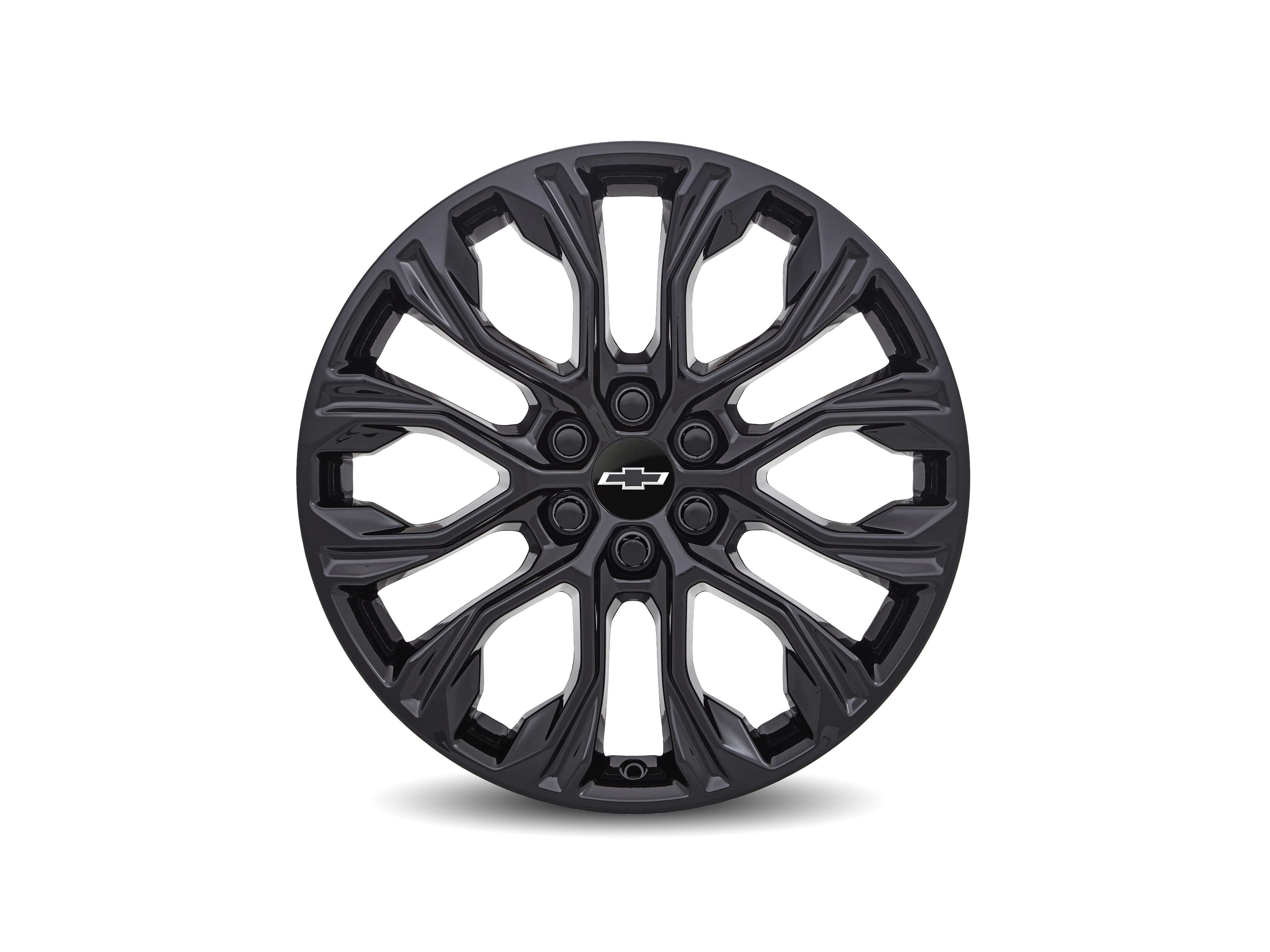 20x8-Inch Aluminum Multi-Spoke Wheel in High Gloss Black