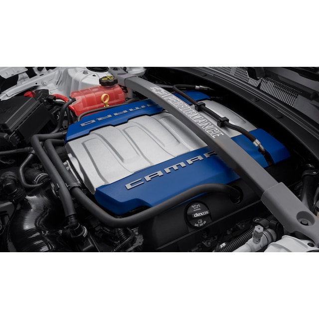 Strut Tower Brace in Powder-Coated Aluminum with Chevrolet Performance Logo
