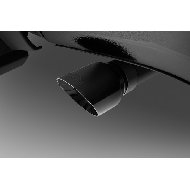 5 In Dual Exhaust Tips 2.5" Inlet Chevy Bowtie Exhaust Tip - Polished 304 Stainless Steel, Weld-On Style 2.5 Inch Inlet Exhaust Tip - Foto 3