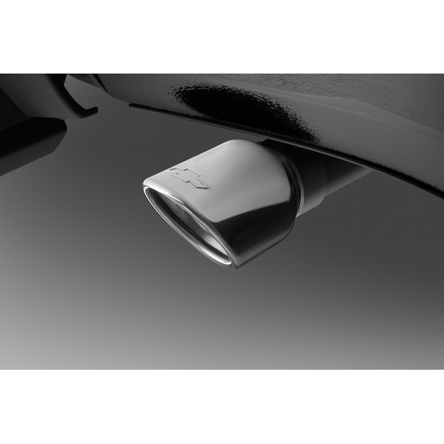 3.6L or 5.3L Polished Stainless Steel Single Outlet Exhaust Tip with Bowtie Logo