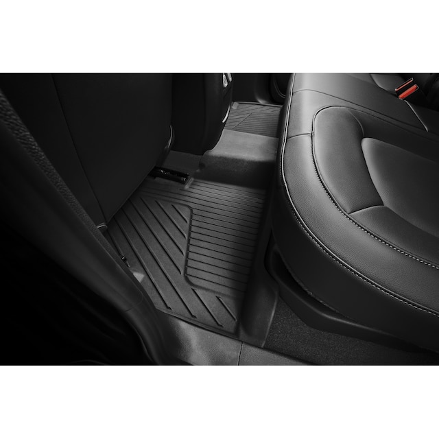 Crew Cab Second-Row Interlocking Premium All-Weather Floor Liner in Jet Black