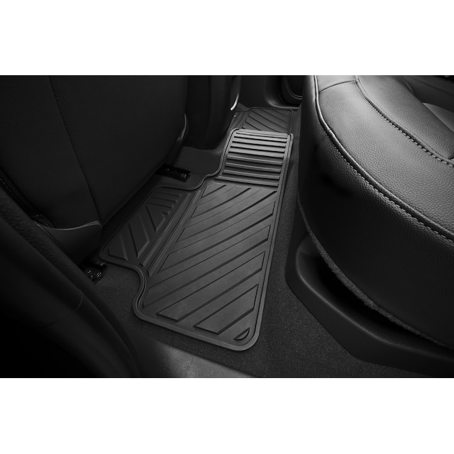 Crew Cab Second-Row One-Piece Premium All-Weather Floor Mat in Jet Black