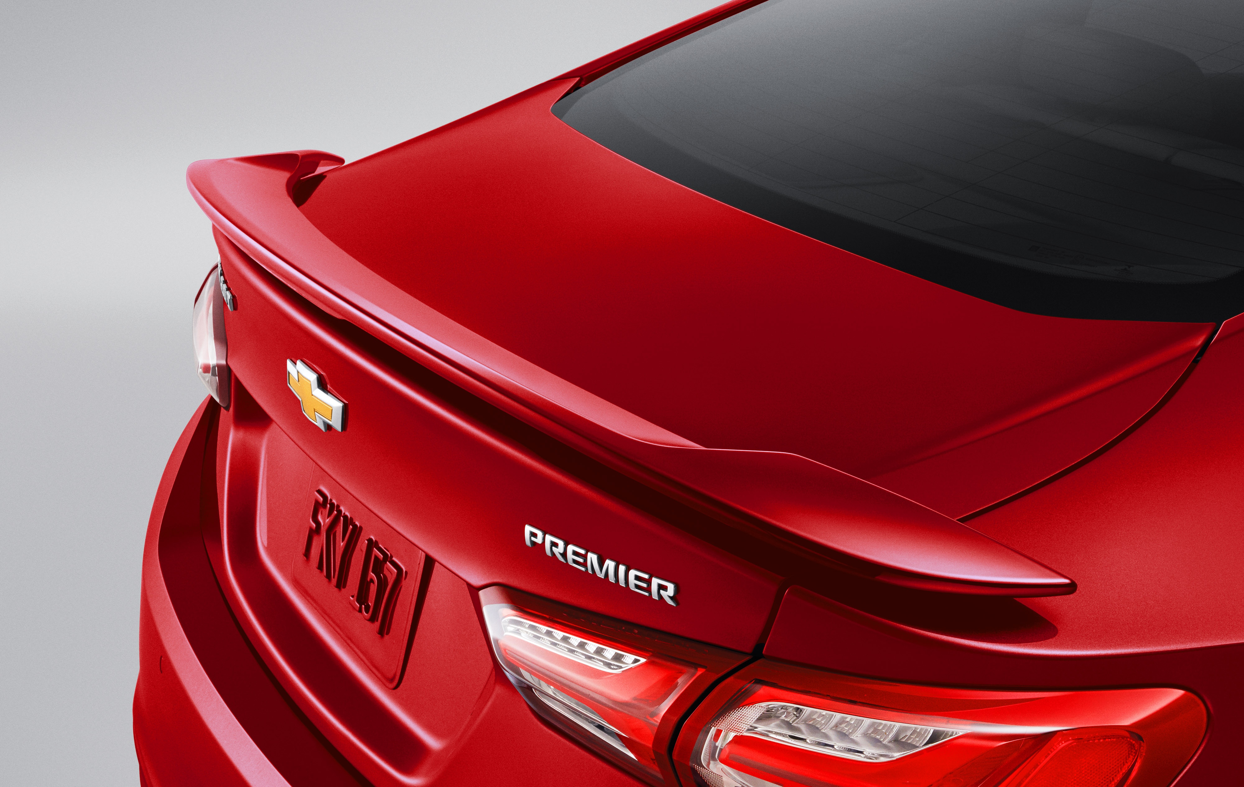 Flush-Mounted Spoiler in Cherry Red Tintcoat