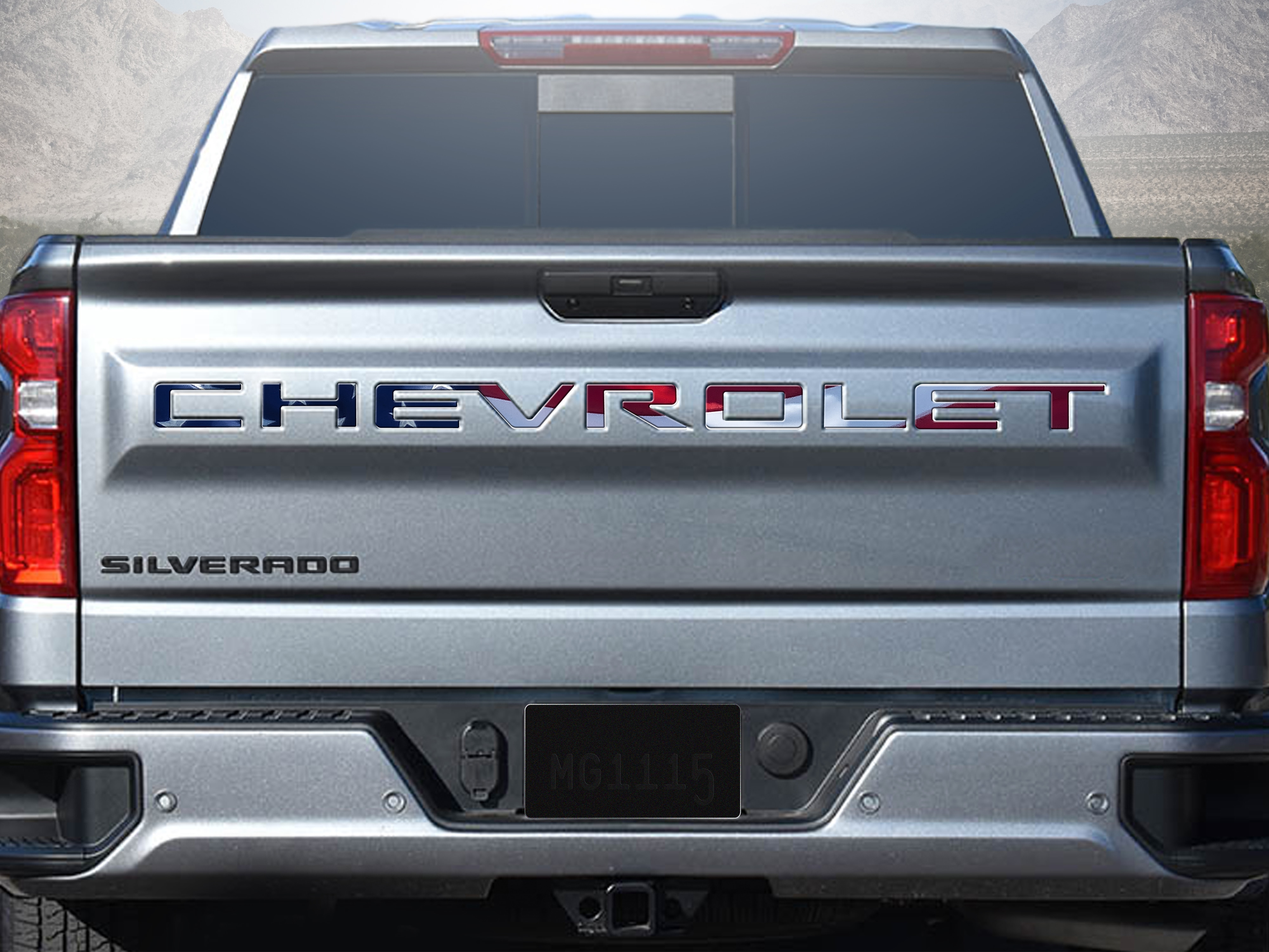3-D Urethane CHEVROLET Tailgate Lettering in Americana by Nox-Lux™ - Associated Accessories