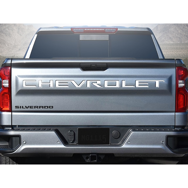 3-D Urethane CHEVROLET Tailgate Lettering in Gloss White by Nox-Lux™ - Associated Accessories