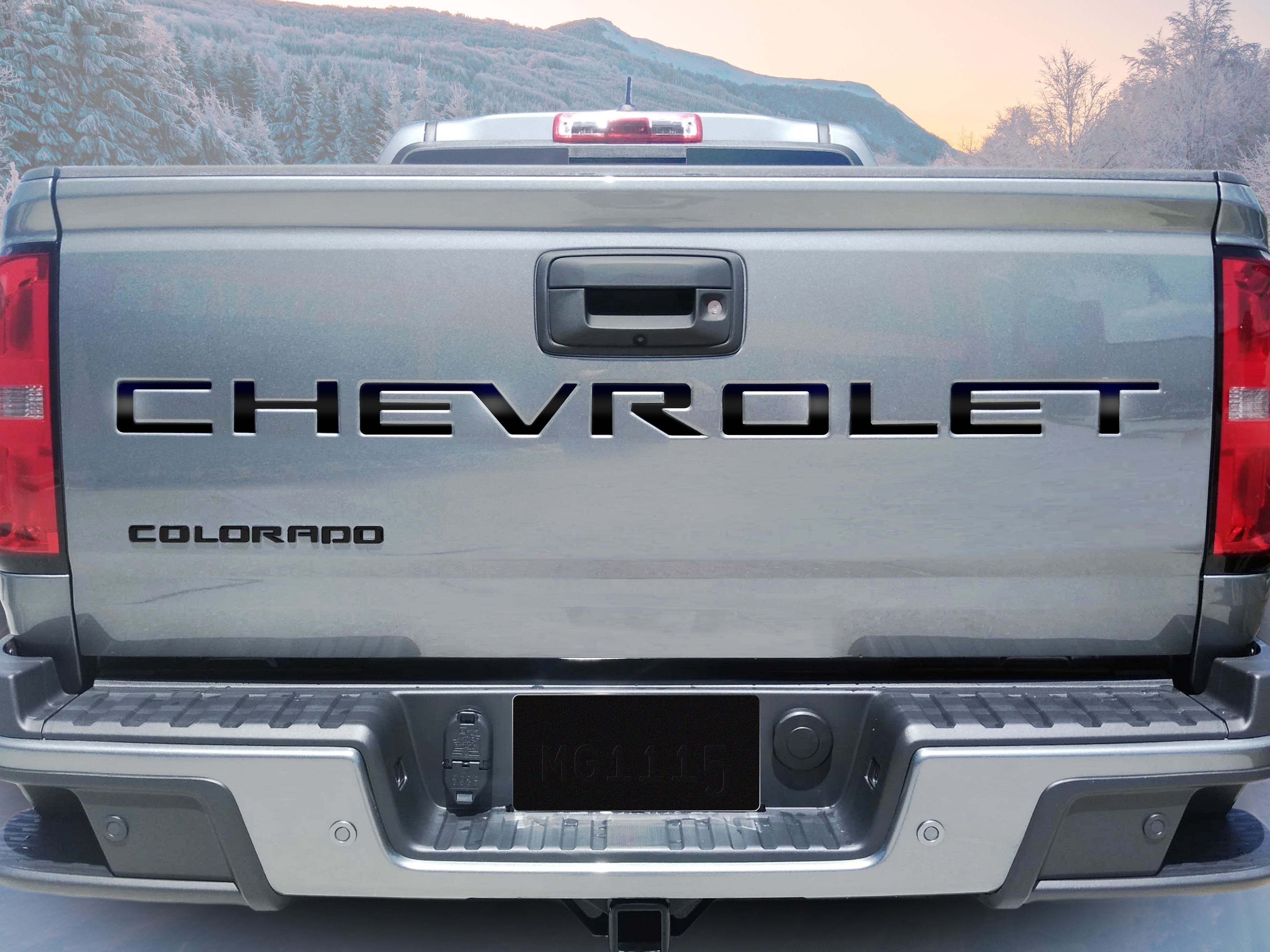 3-D Urethane CHEVROLET Tailgate Lettering in Gloss Black by Nox-Lux™ - Associated Accessories