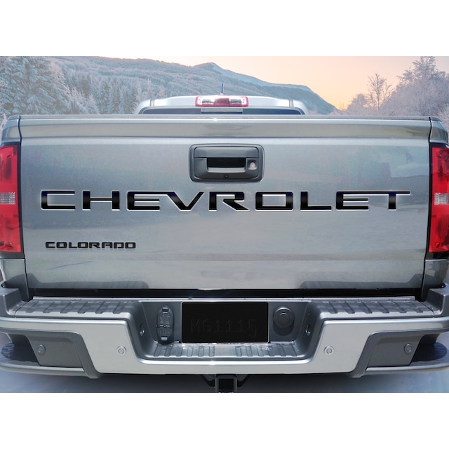 3-D Urethane CHEVROLET Tailgate Lettering in Gloss Black by Nox-Lux™ - Associated Accessories