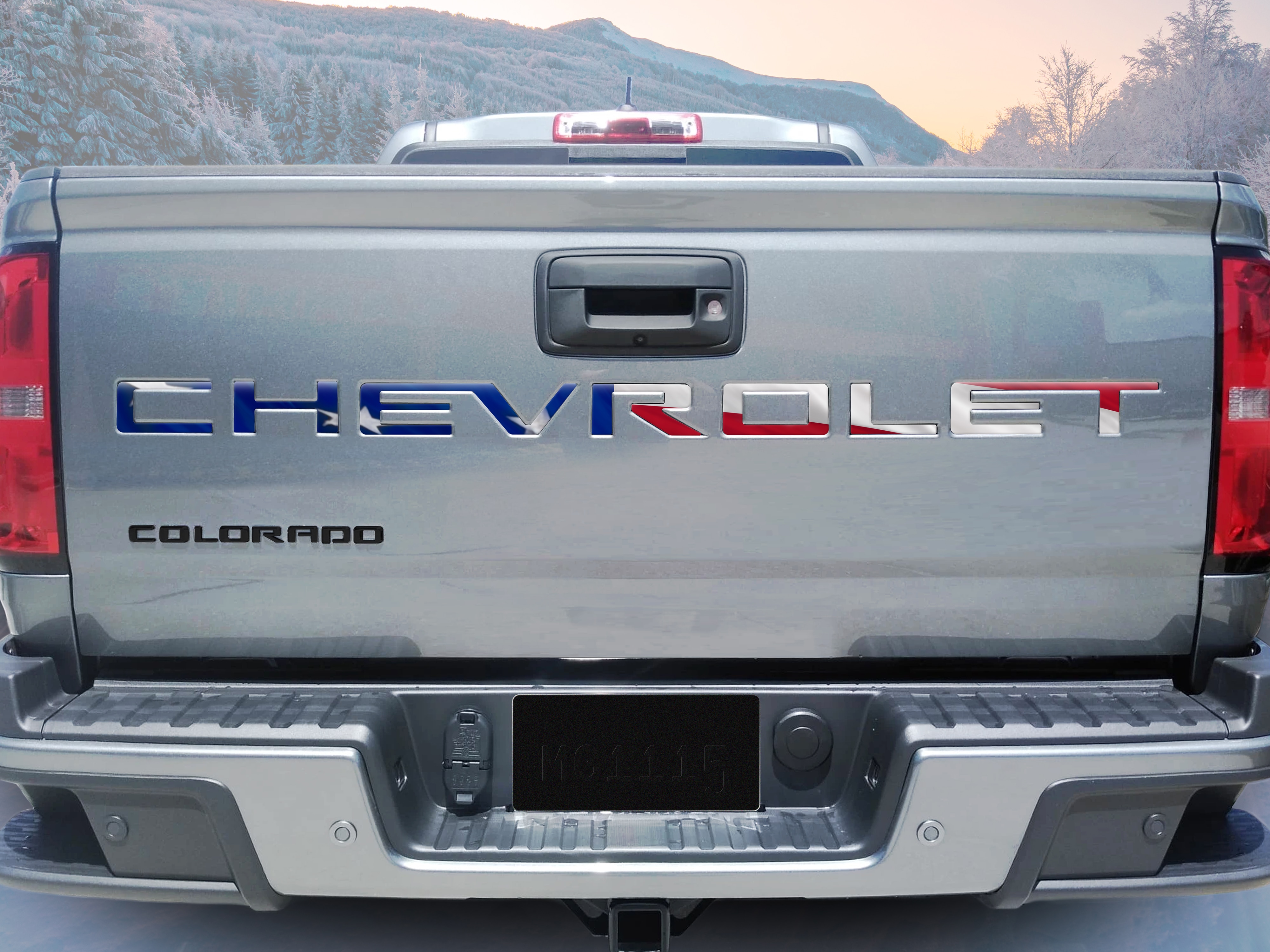 3-D Urethane CHEVROLET Tailgate Lettering in Americana by Nox-Lux™ - Associated Accessories