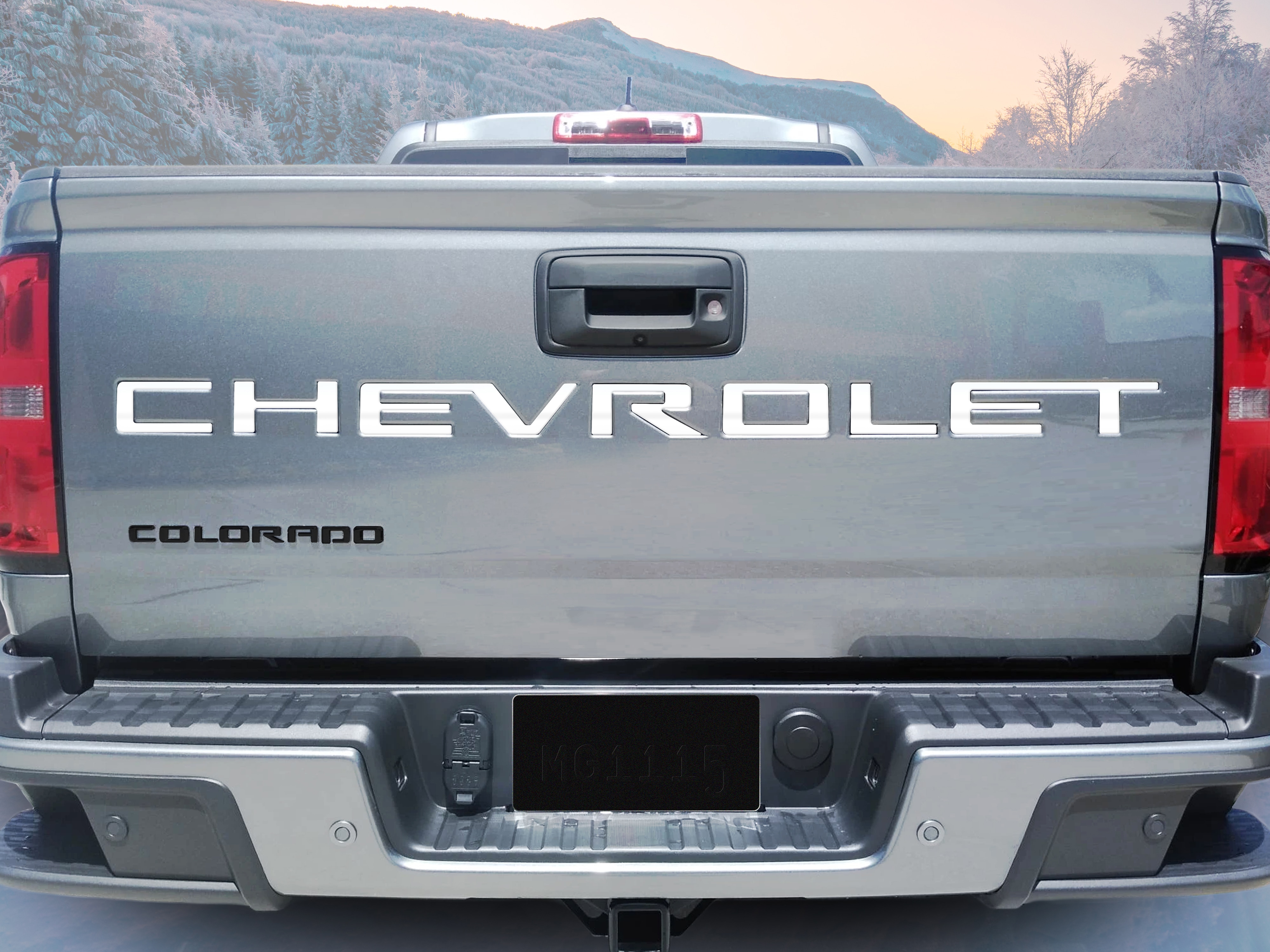 3-D Urethane CHEVROLET Tailgate Lettering in Gloss White by Nox-Lux™ - Associated Accessories