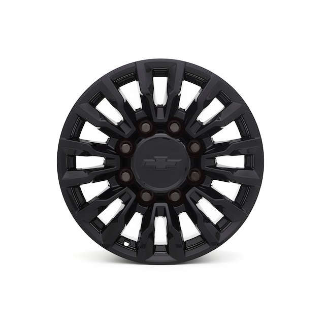18 x 8-Inch Multi-Spoke Wheel Package in High Gloss Black