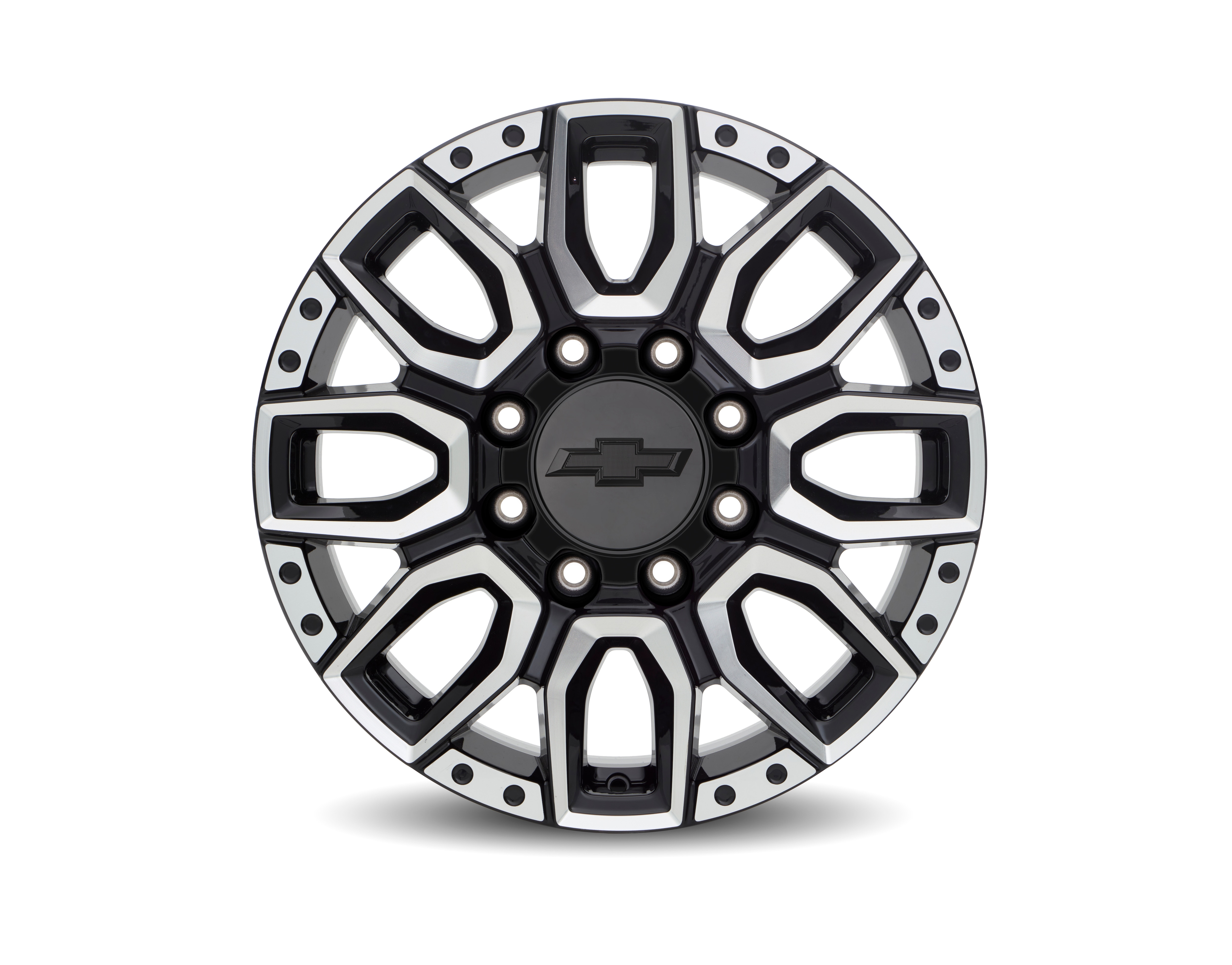 20x8.5-Inch Aluminum Multi-Spoke Wheel in Black with Selective