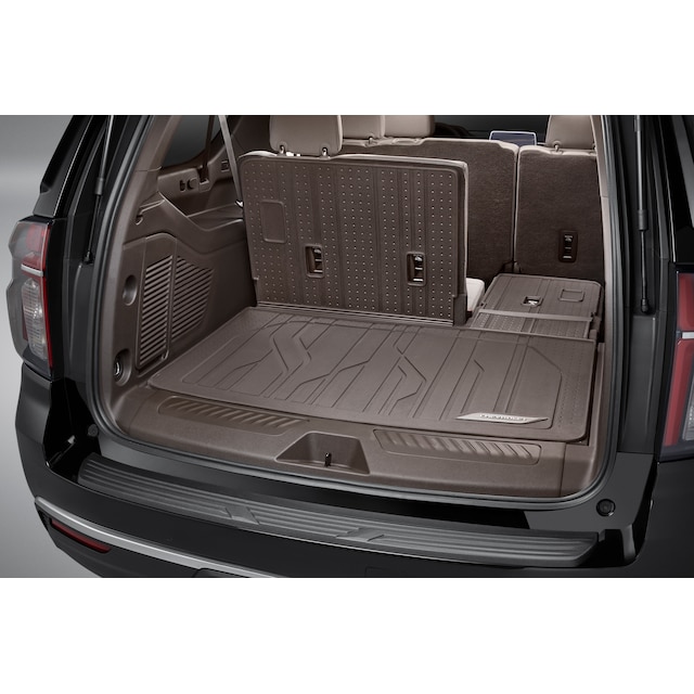 Integrated Cargo Liner in Very Dark Atmosphere with Chevrolet Script
