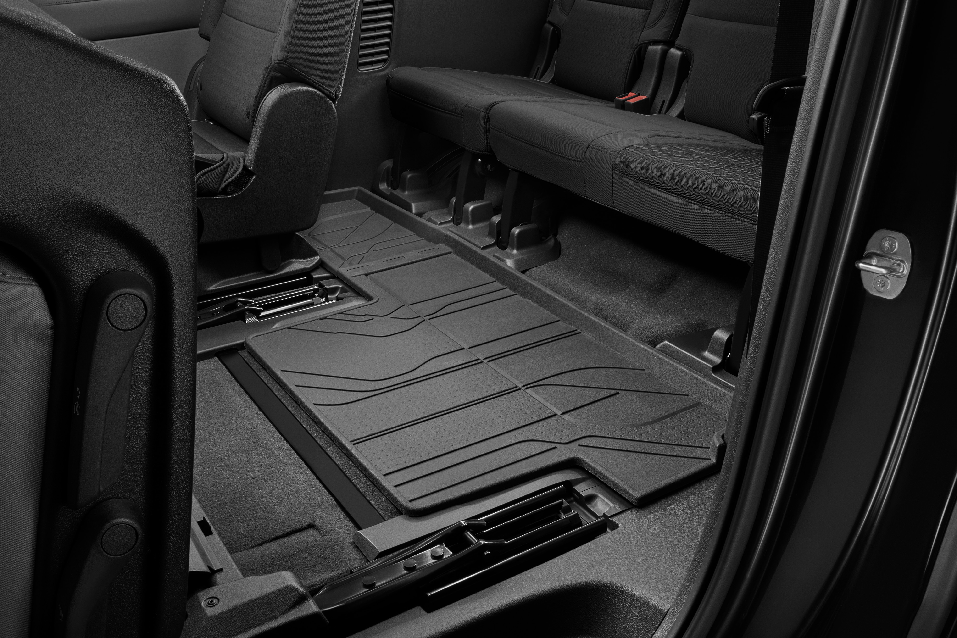 Third-Row Interlocking Premium All-Weather Floor Liner in Jet
