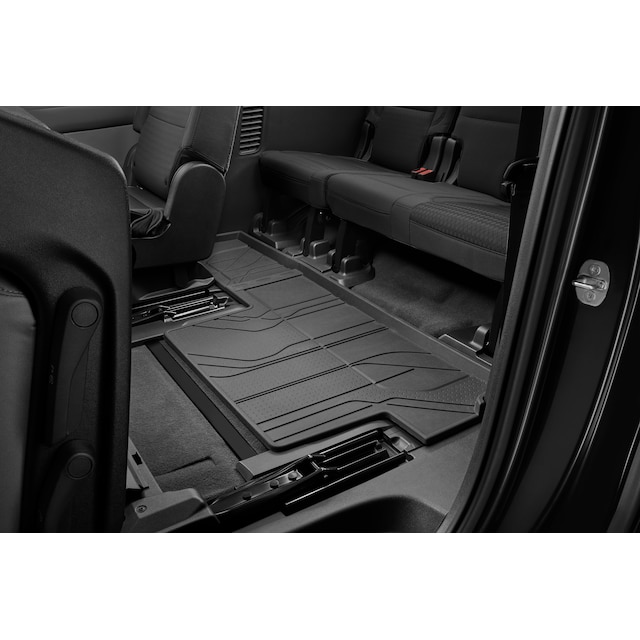 Third-Row Interlocking Premium All-Weather Floor Liner in Jet Black (for Models with Second-Row Bench Seat)