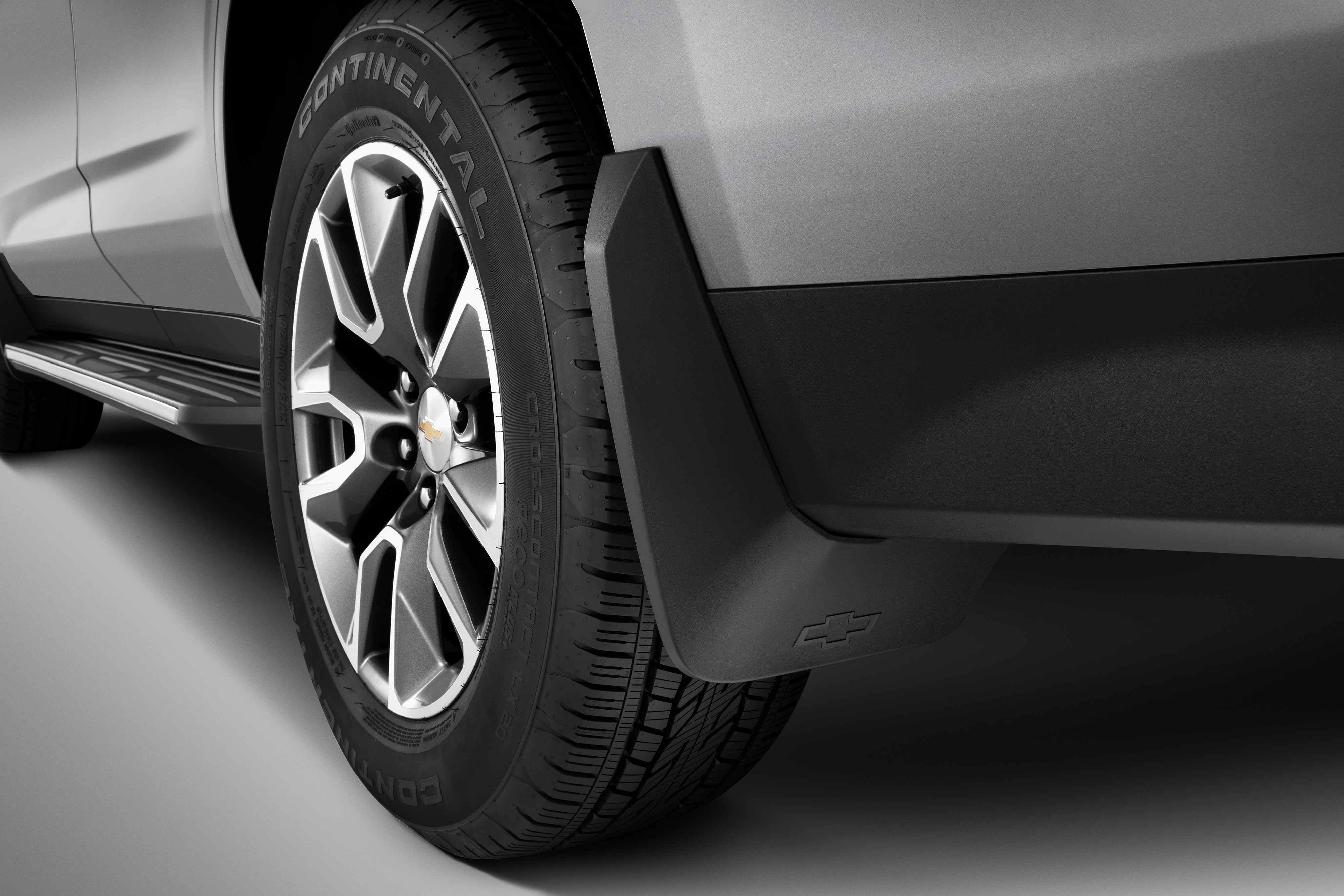 Rear Splash Guards in Black with Bowtie Logo