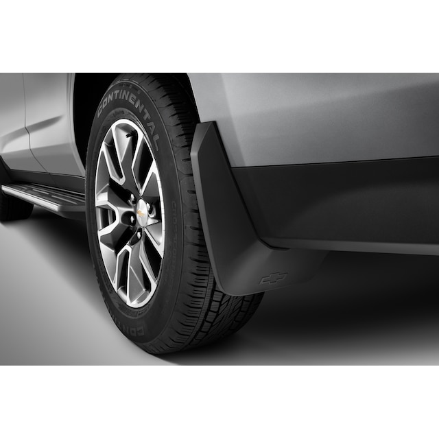 Rear Splash Guards in Black with Bowtie Logo