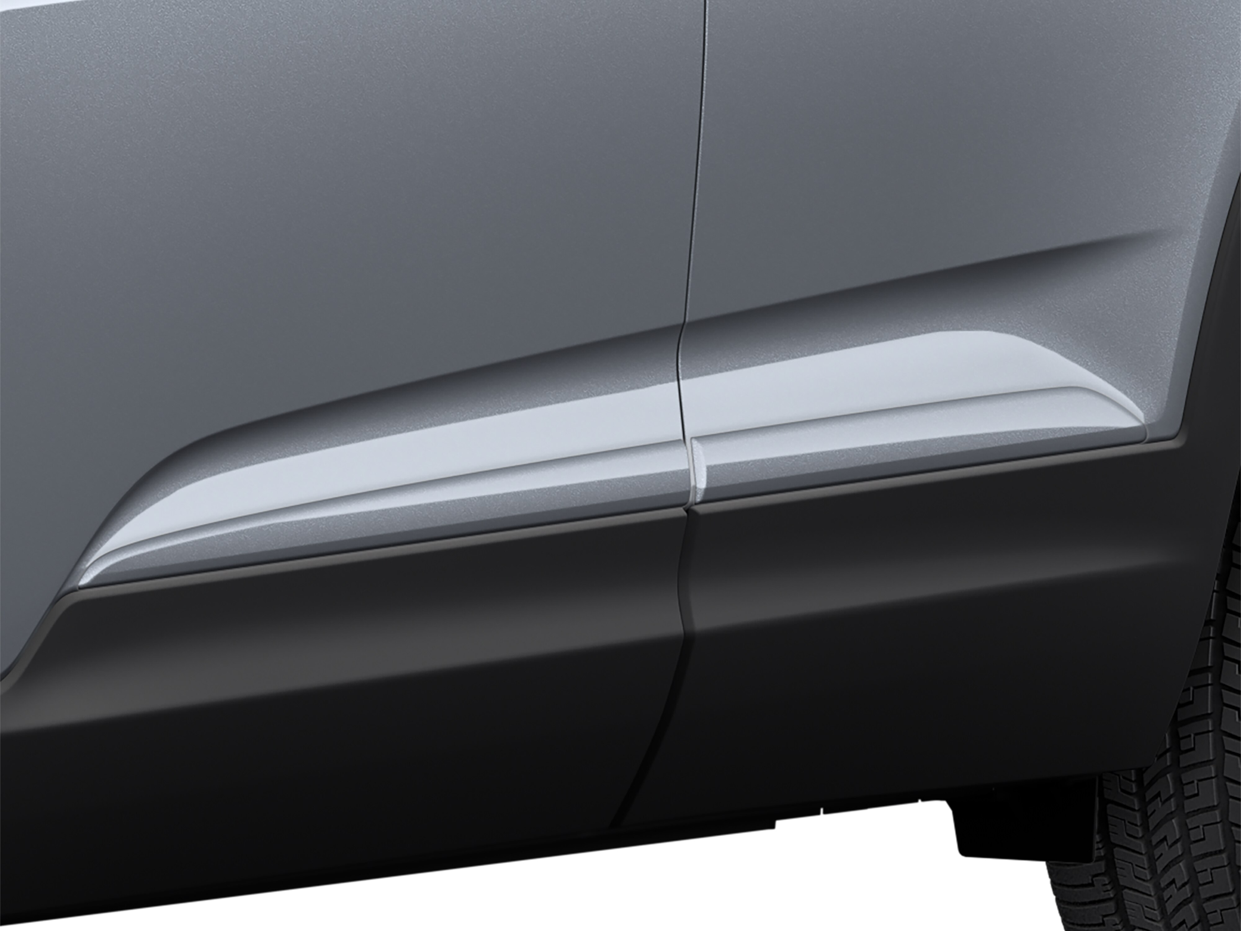 Middle Door Moldings in Satin Steel Gray Metallic