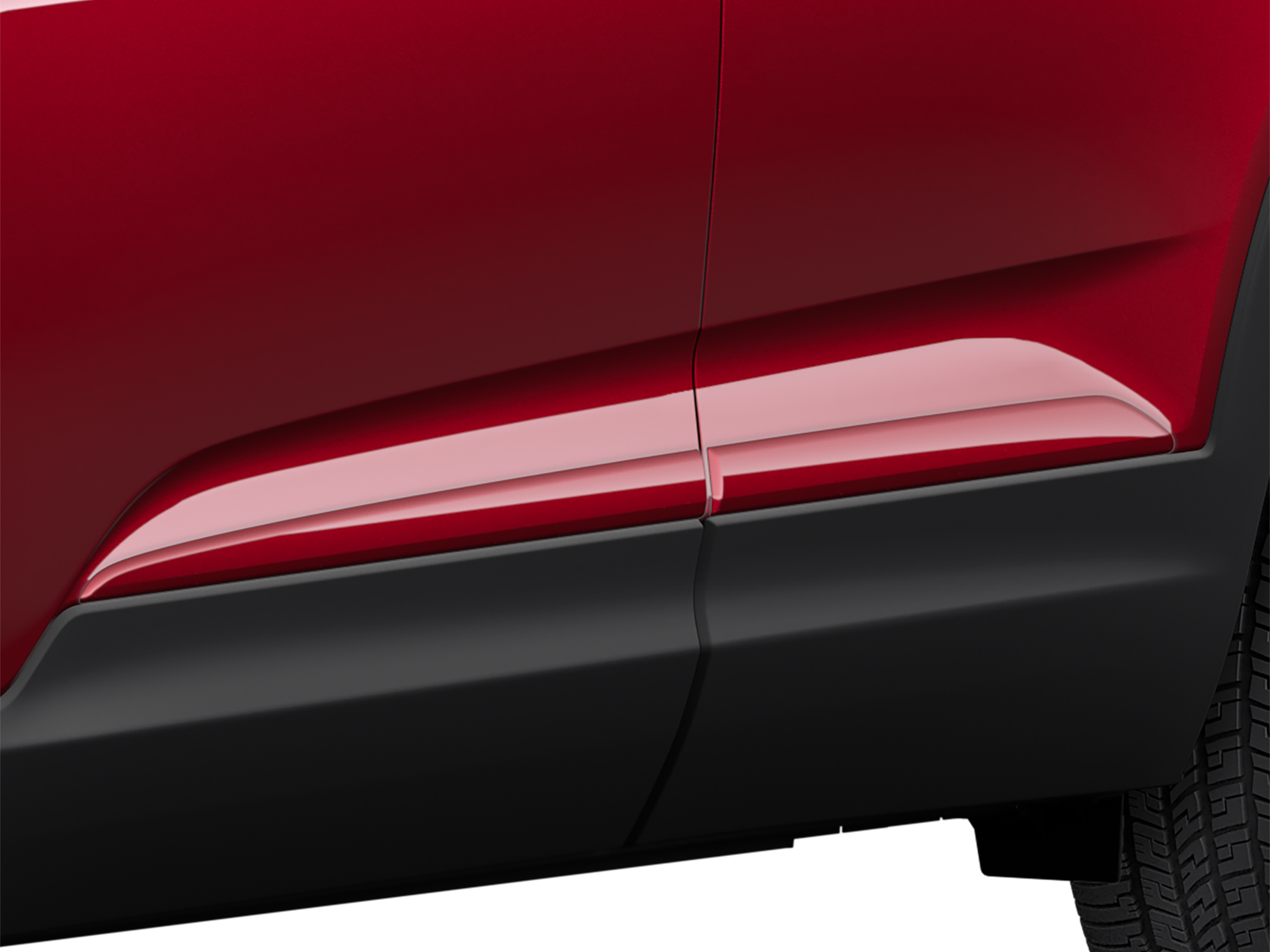 Middle Door Moldings in Scarlet Red Metallic