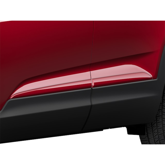 Middle Door Moldings in Scarlet Red Metallic