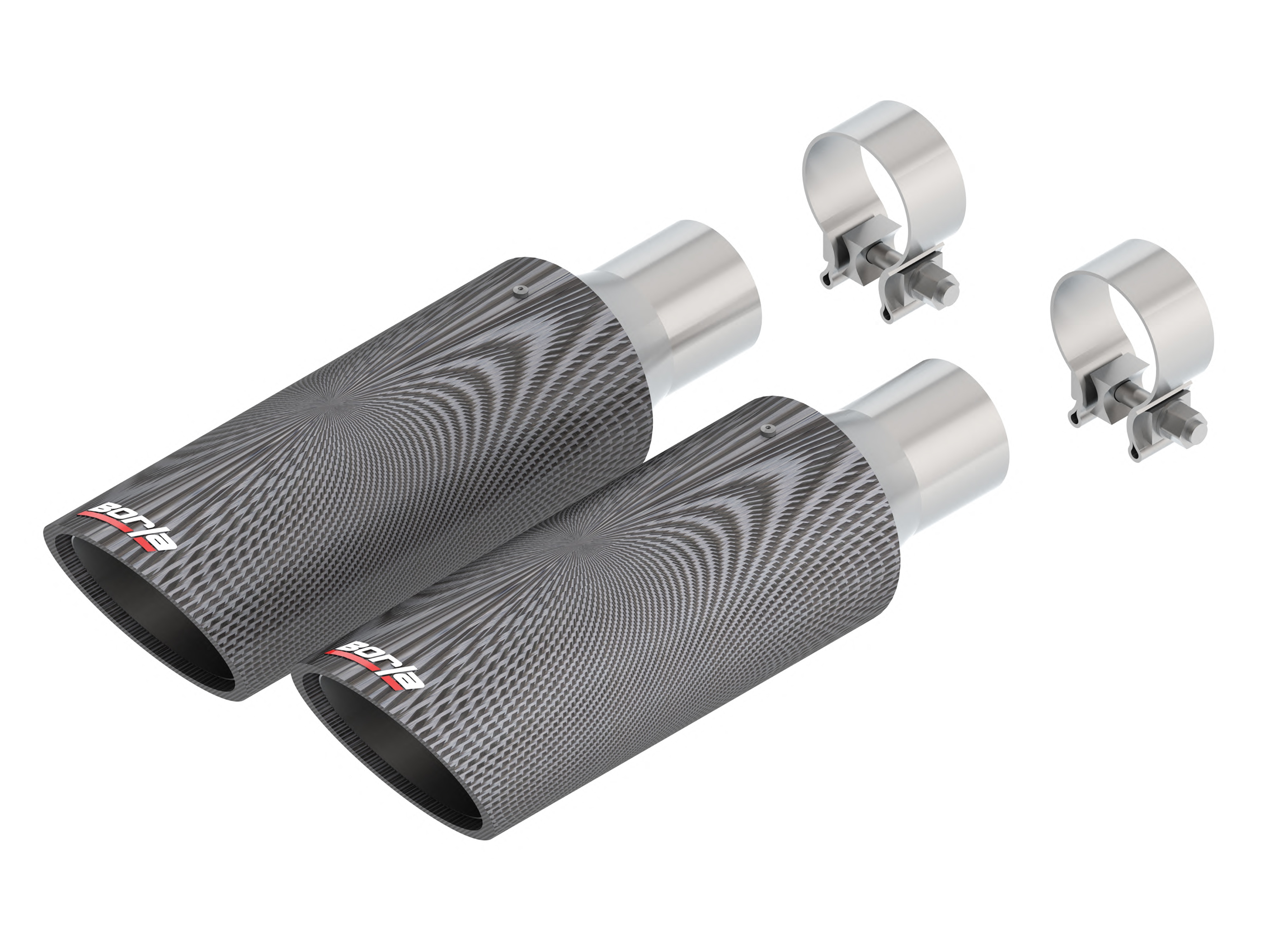 Carbon Fiber Dual Side Exit Exhaust Tips by Borla® - Associated Accessories