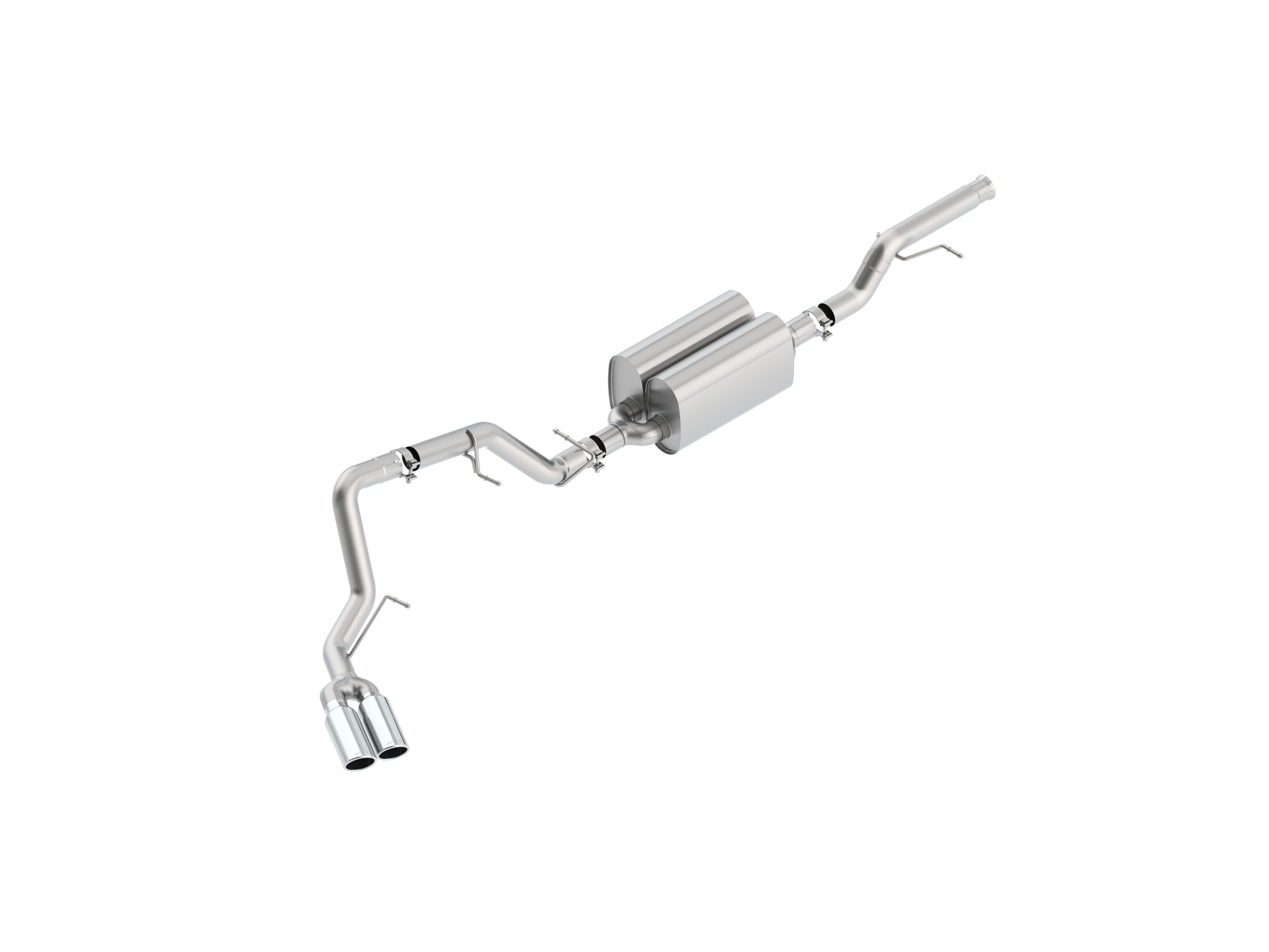 5.3L Cat-Back Dual Exhaust Upgrade System with Chrome Tips by Borla® - Associated Accessories