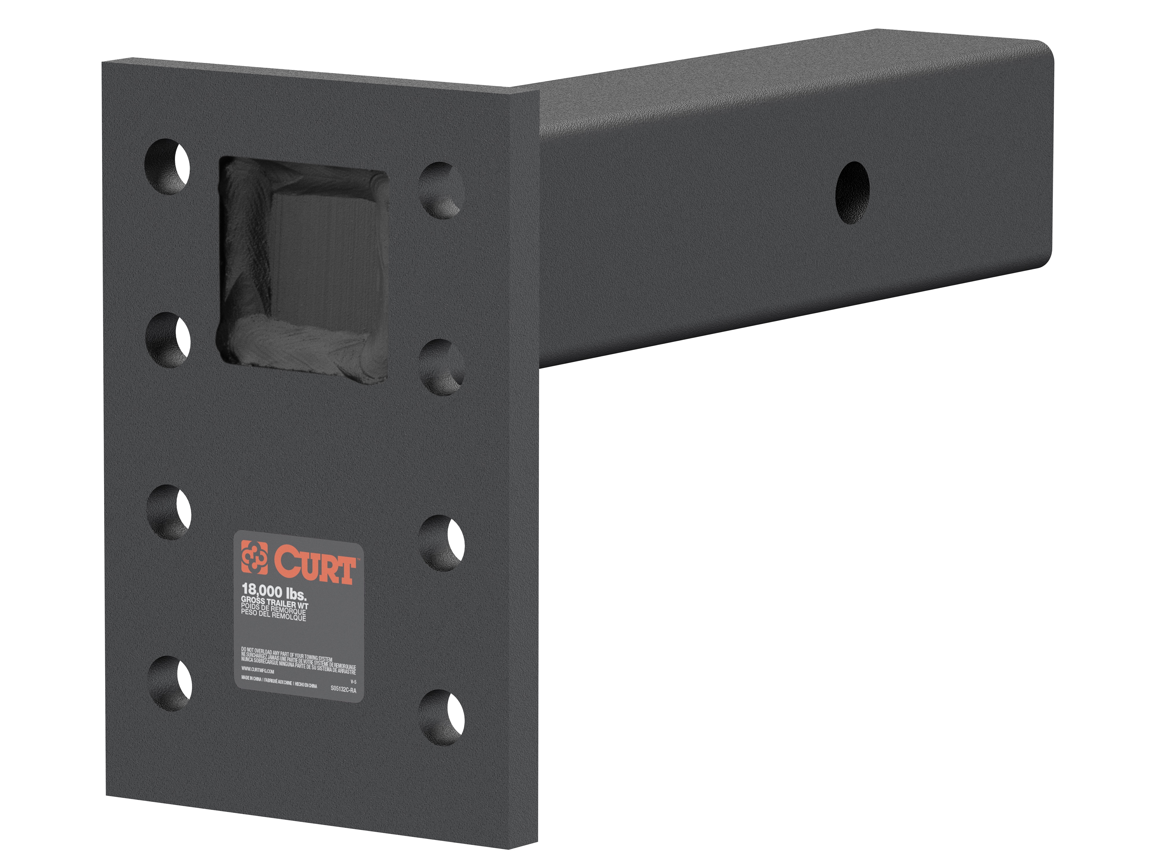 18K Pintle Hook Trailer Hitch Mount by CURT™ - Associated Accessories