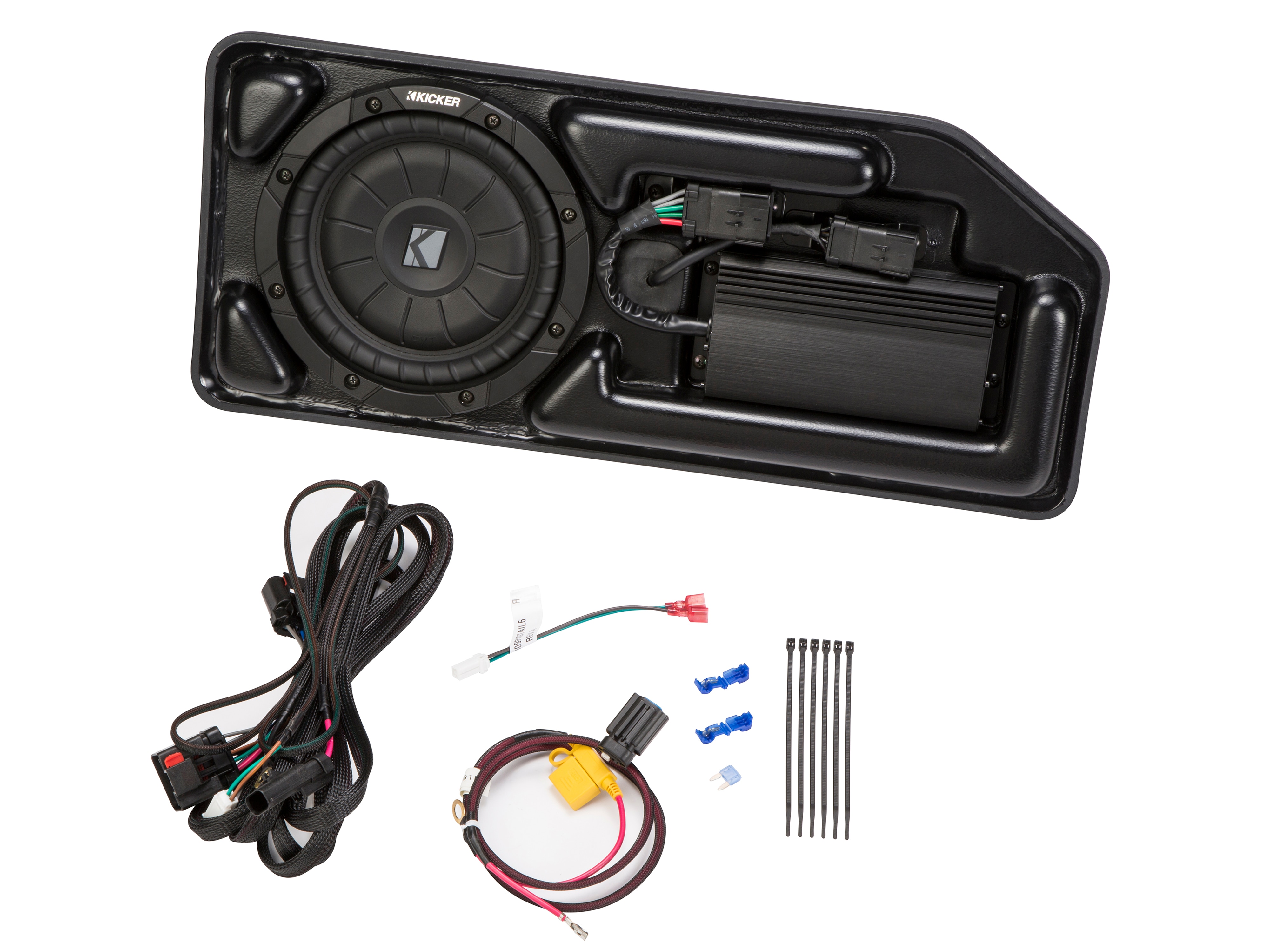 Crew Cab 200-Watt Subwoofer Kit by Kicker® - Associated Accessories