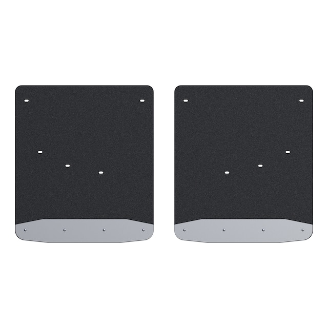 Rear Textured Heavy-Duty Rubber Mud Guards for Heavy-Duty Pickups with Dual Rear Wheels by LUVERNE™ - Associated Accessories