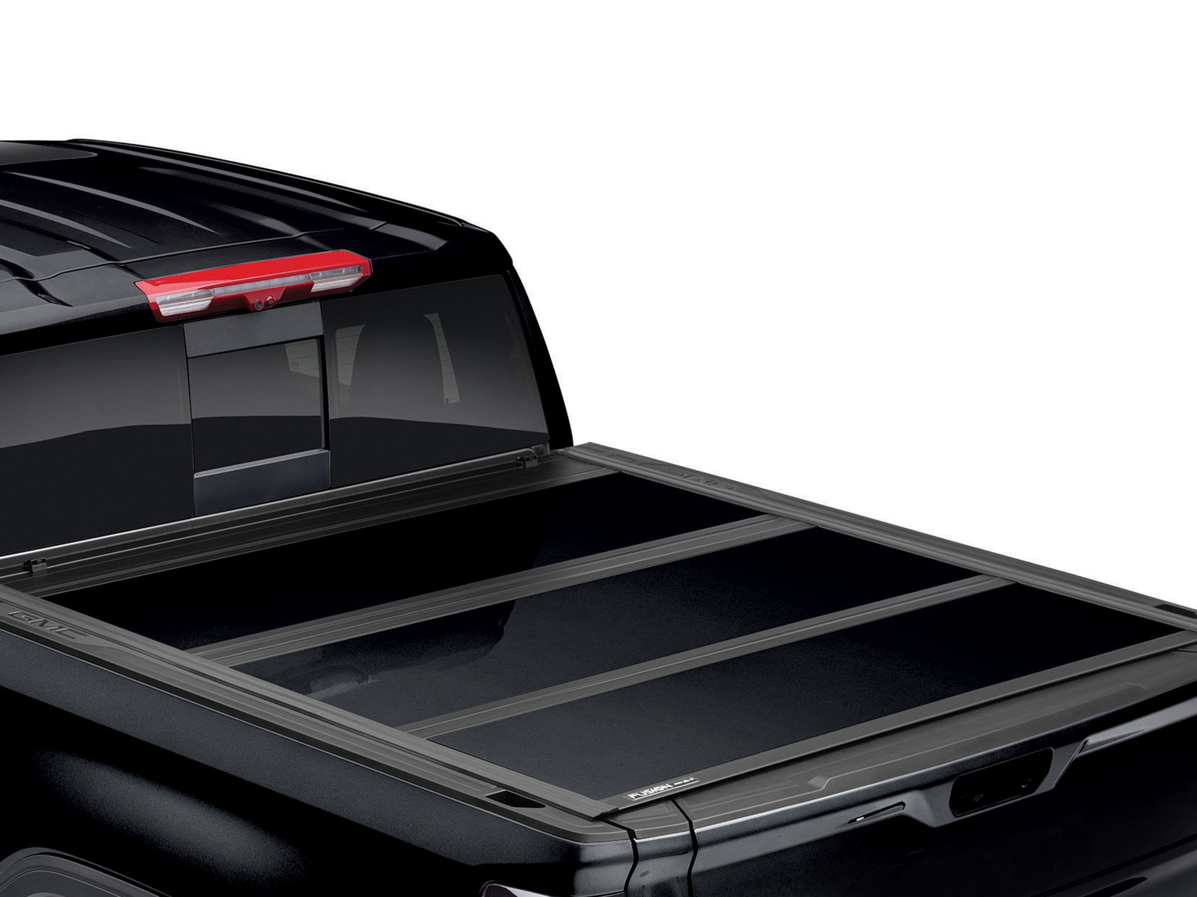 Standard Bed Hard Folding Painted Truck Bed Cover in Black by Advantage® - Associated Accessories