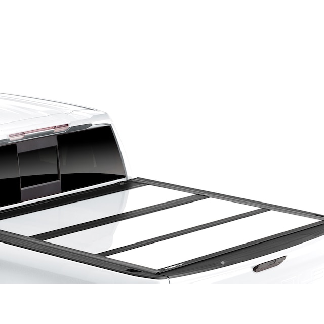 Standard Bed Hard Folding Painted Truck Bed Cover in Summit White by Advantage® - Associated Accessories