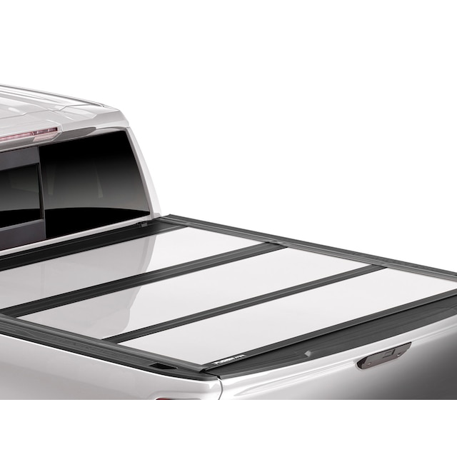 Standard Bed Hard Folding Painted Truck Bed Cover in White Tricoat by Advantage® - Associated Accessories