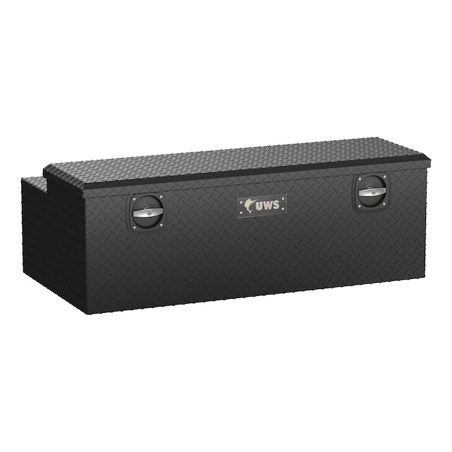 48-Inch Under Truck Bed Cover Secure Lock Aluminum Chest Box in Matte Black by UWS® - Associated Accessories