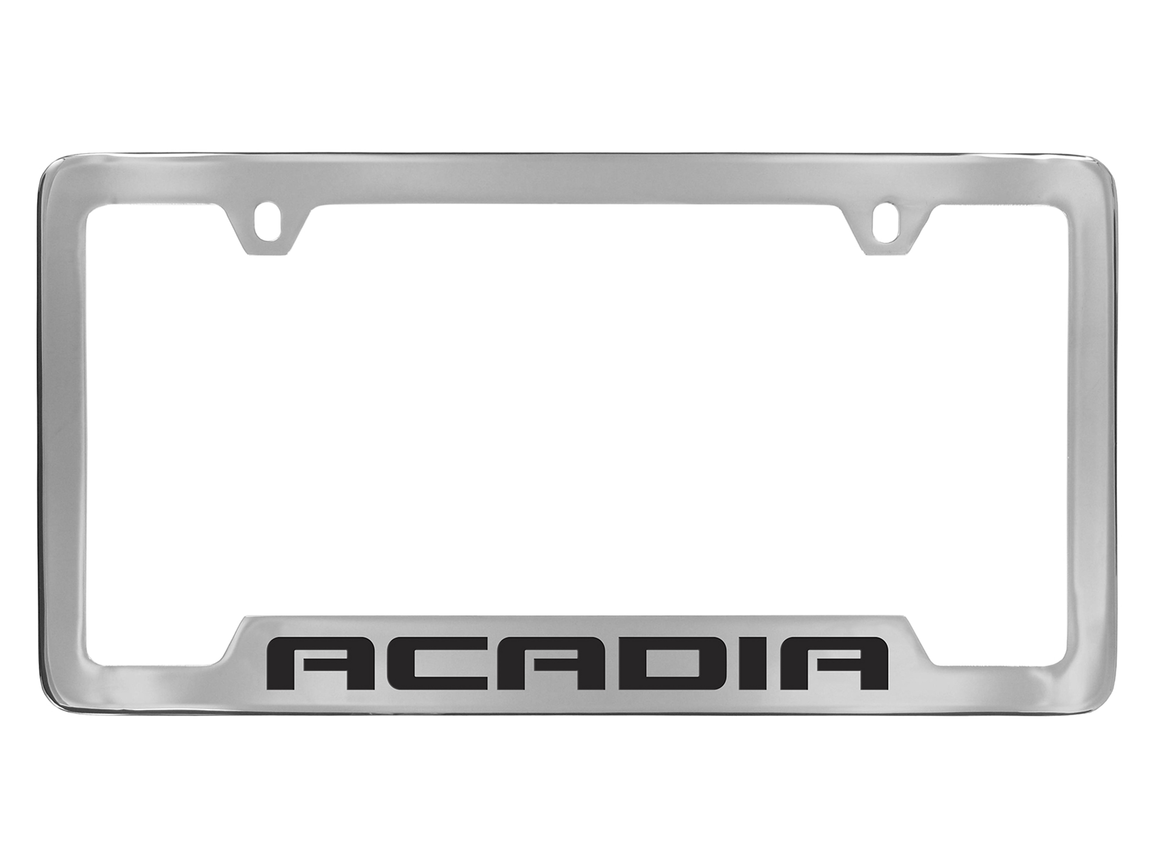 License Plate Frame by Baron & Baron® in Chrome with Acadia Script - Associated Accessories