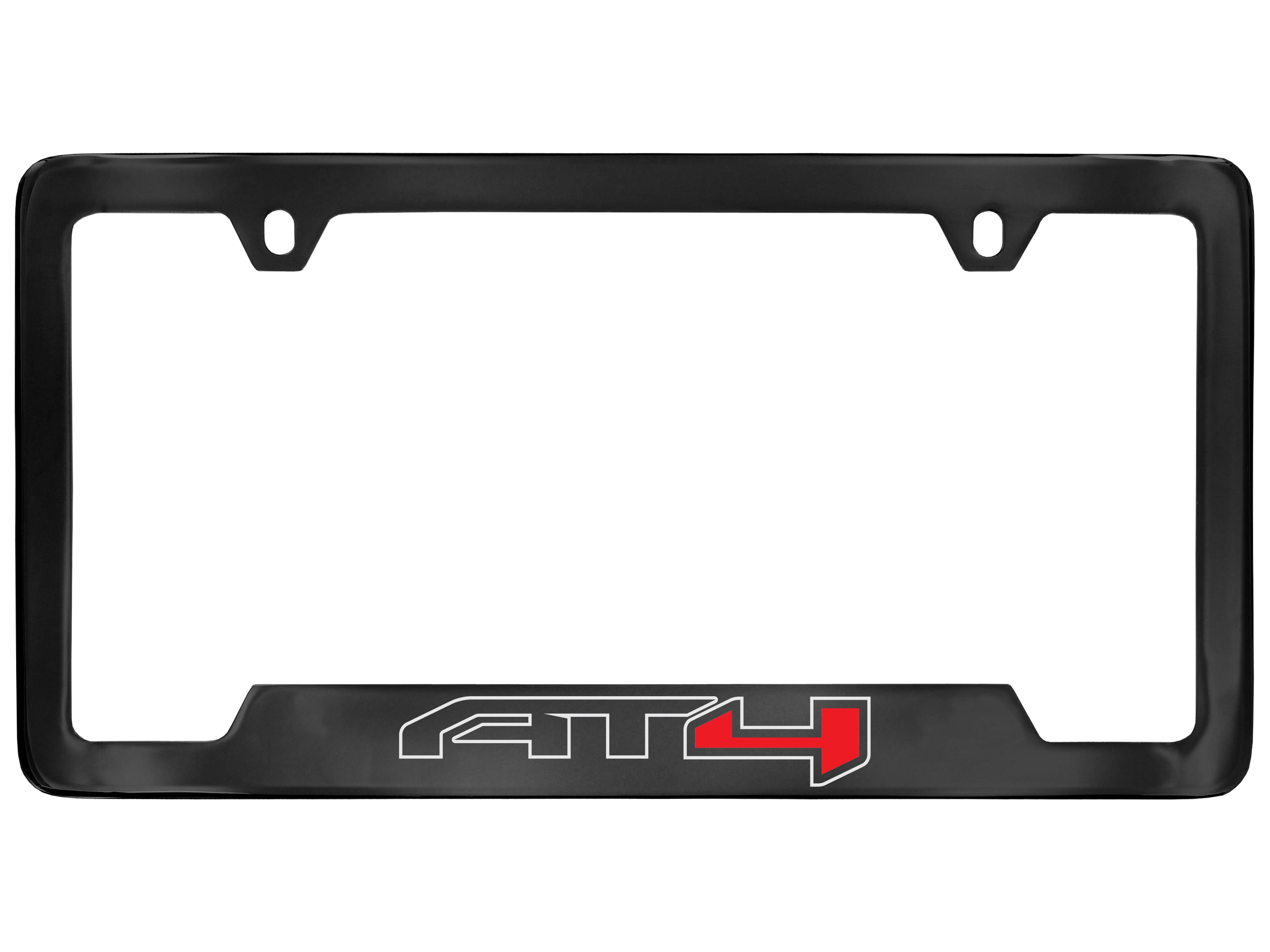 License Plate Frame in Black with AT4 Logo by Baron & Baron® - Associated Accessories
