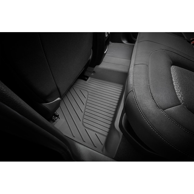 Extended Cab Second-Row Interlocking Premium All-Weather Floor Liners in Jet Black
