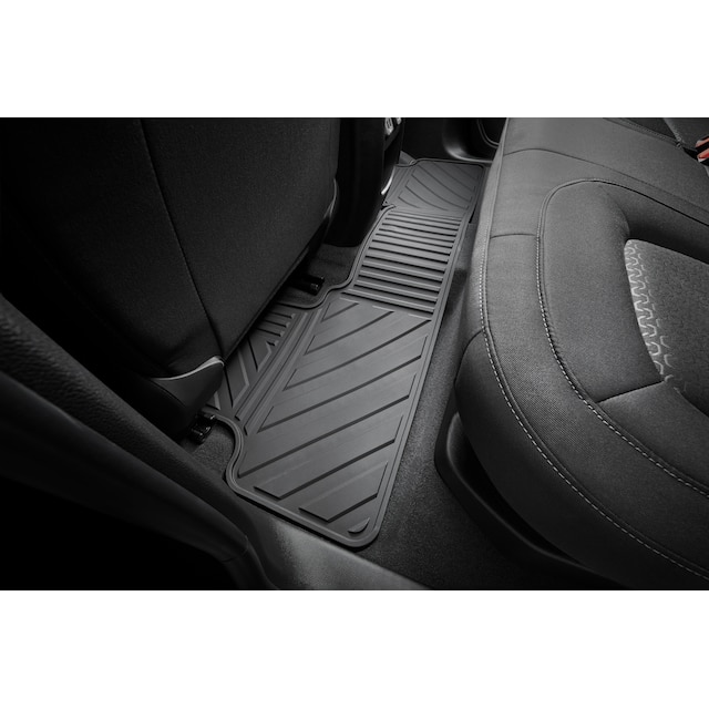 Crew Cab Second-Row One-Piece Premium All-Weather Floor Mat in Jet Black