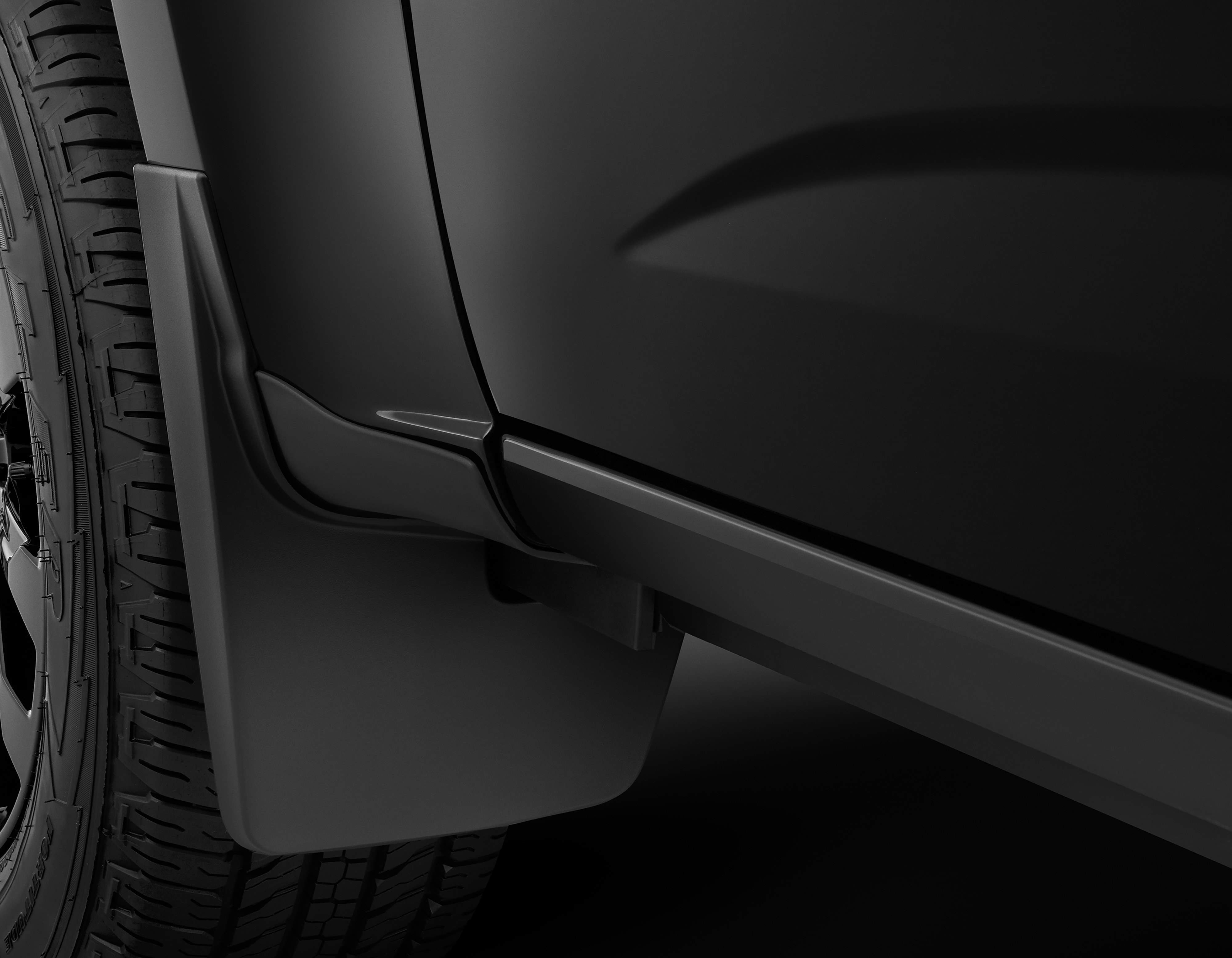 Front Splash Guards in Black