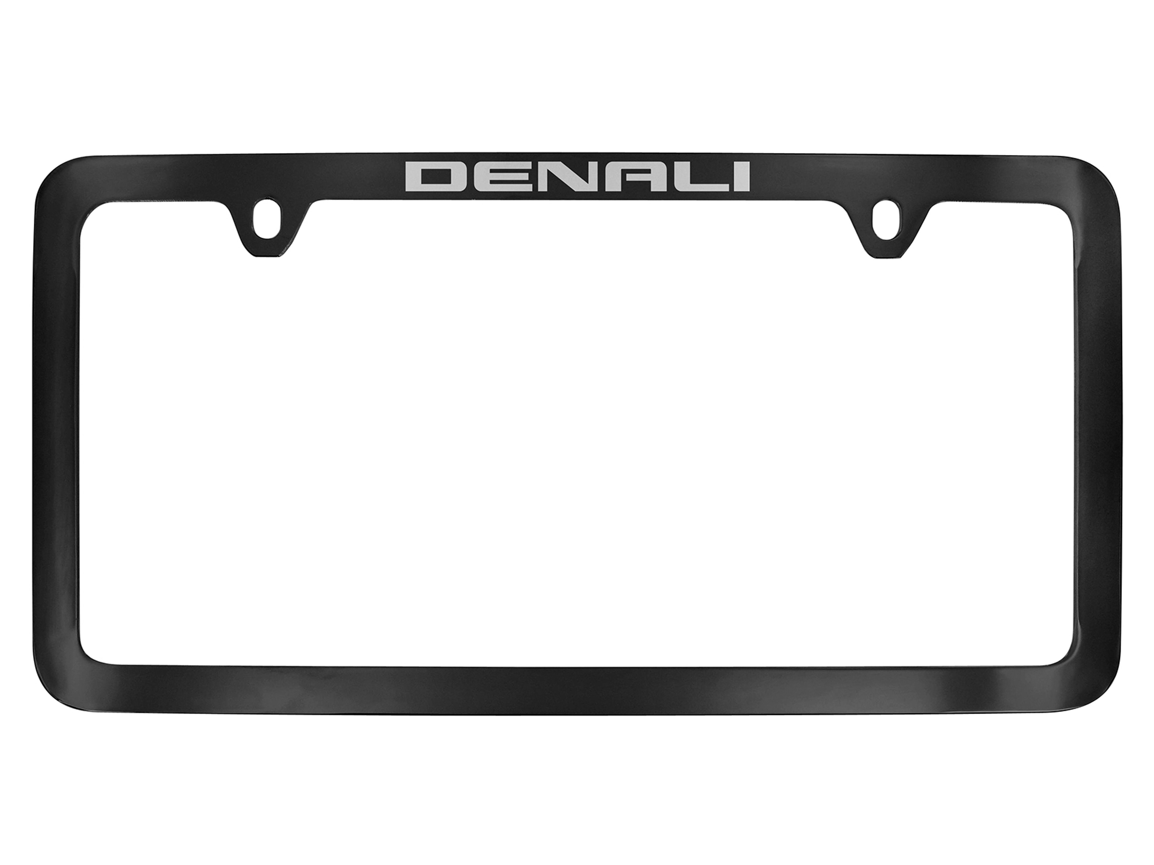 License Plate Frame by Baron & Baron® in Black with Chrome Denali Script - Associated Accessories