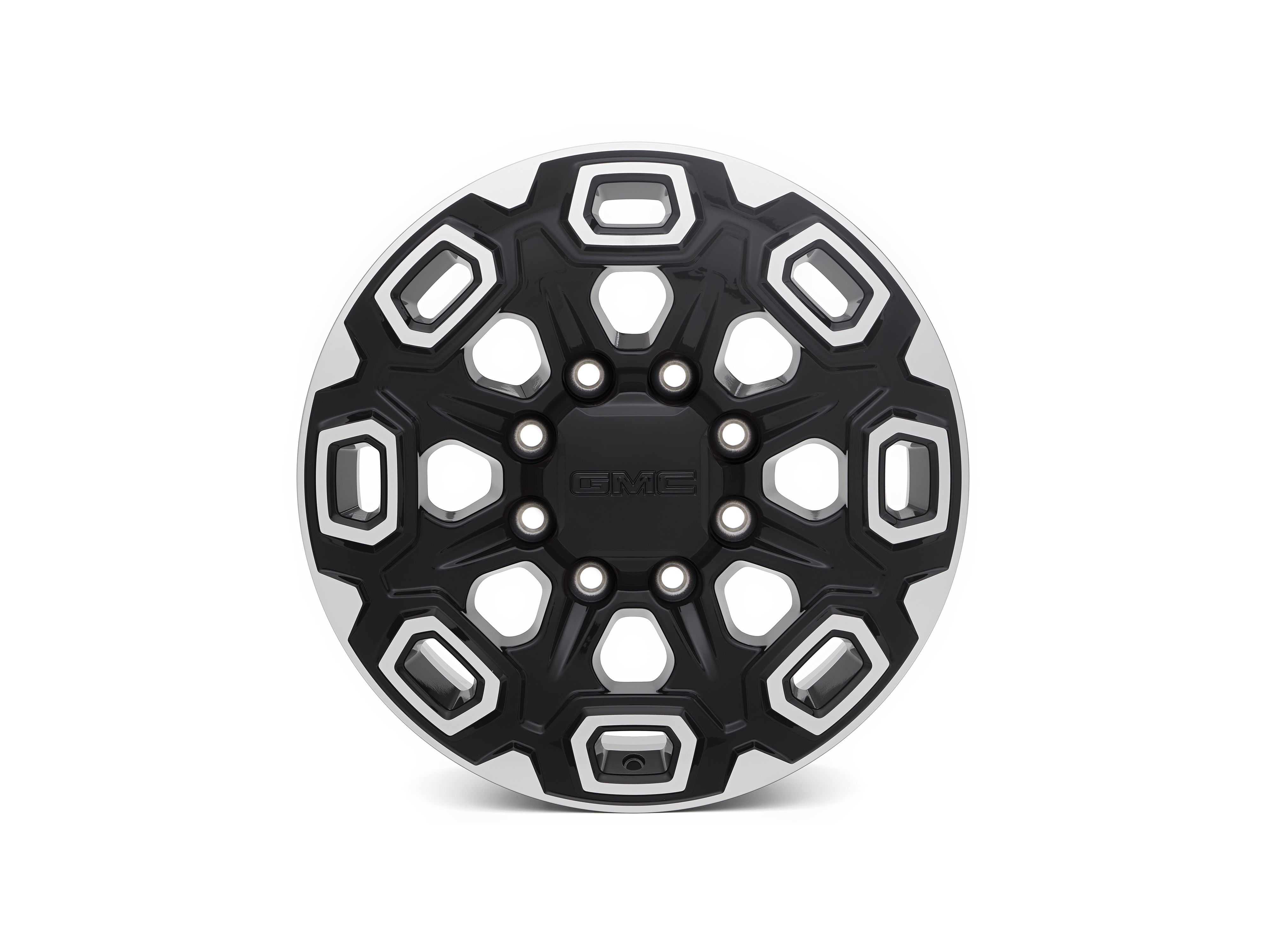 20x8.5-Inch Multi-Spoke Wheel in Gloss Black with Machined Accents