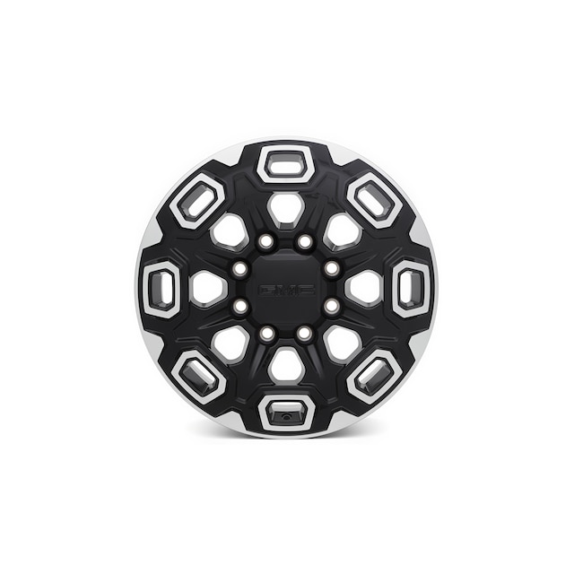 20x8.5-Inch Multi-Spoke Wheel in Gloss Black with Machined Accents