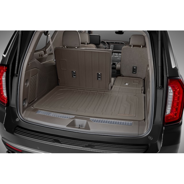 Integrated Cargo Liner in Very Dark Atmosphere with GMC Logo