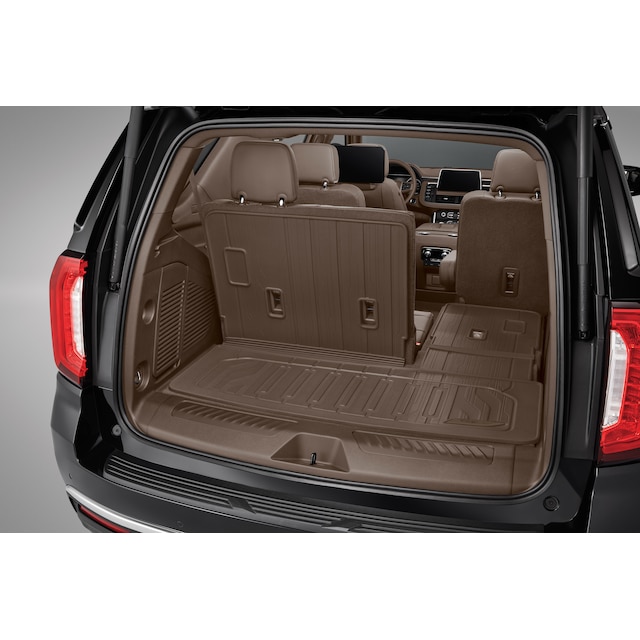 Integrated Cargo Liner in Teak with GMC Logo