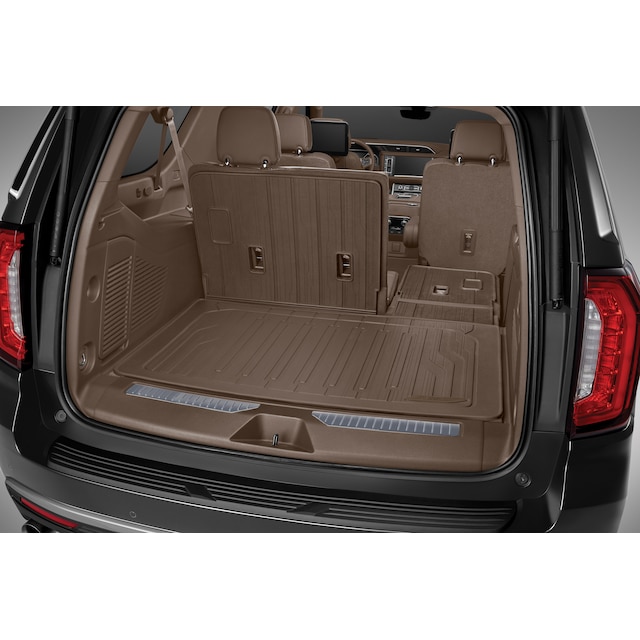 Integrated Cargo Liner in Teak with GMC Logo