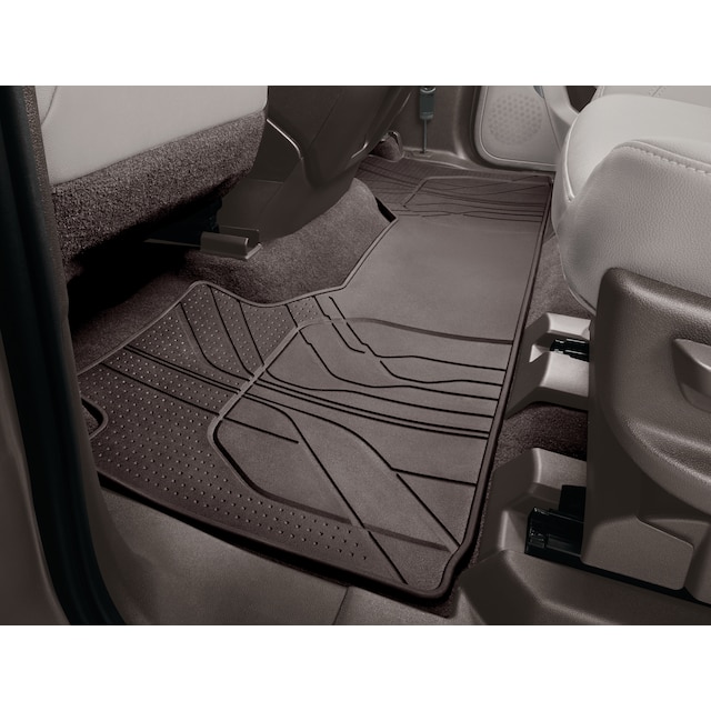 Second-Row One-Piece Premium All-Weather Floor Mat in Very Dark Atmosphere