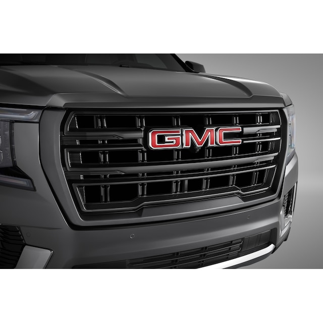 Grille in Black with Satin Steel Surround and GMC Logo (not for use on Denali models)